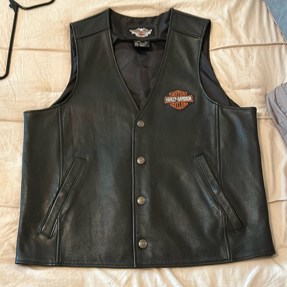 Harley Davison, leather vest